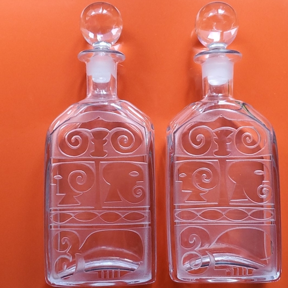 Boda Åfors Decanters (pair).
